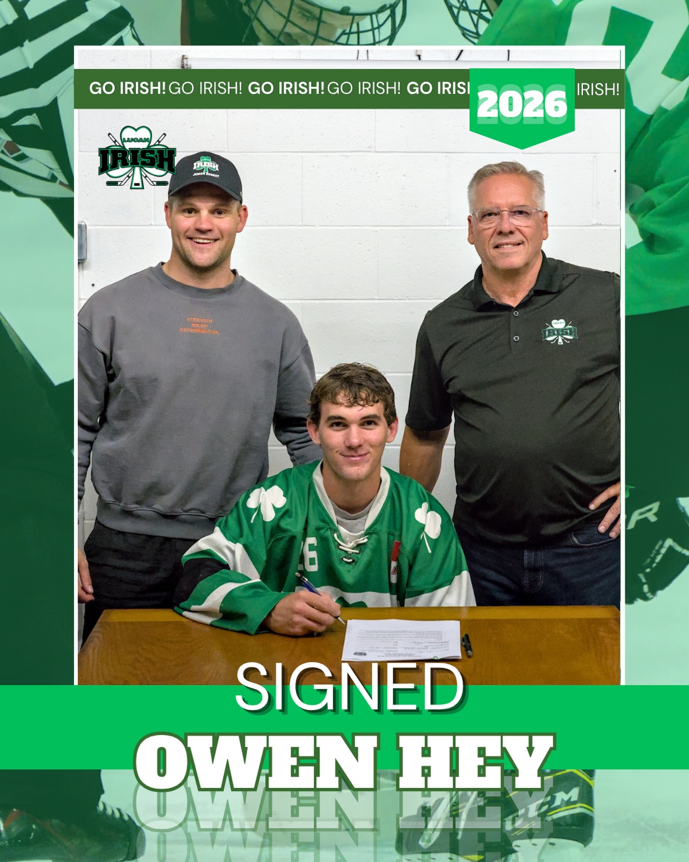 With our next signing, we are proud to welcome Owen Hey! 🏒Owen has played his recent years in the GOHL and the NOJHL and is originally from Mt. Brydges. We are so excited to welcome Owen in Lucan this season! @heyowen970