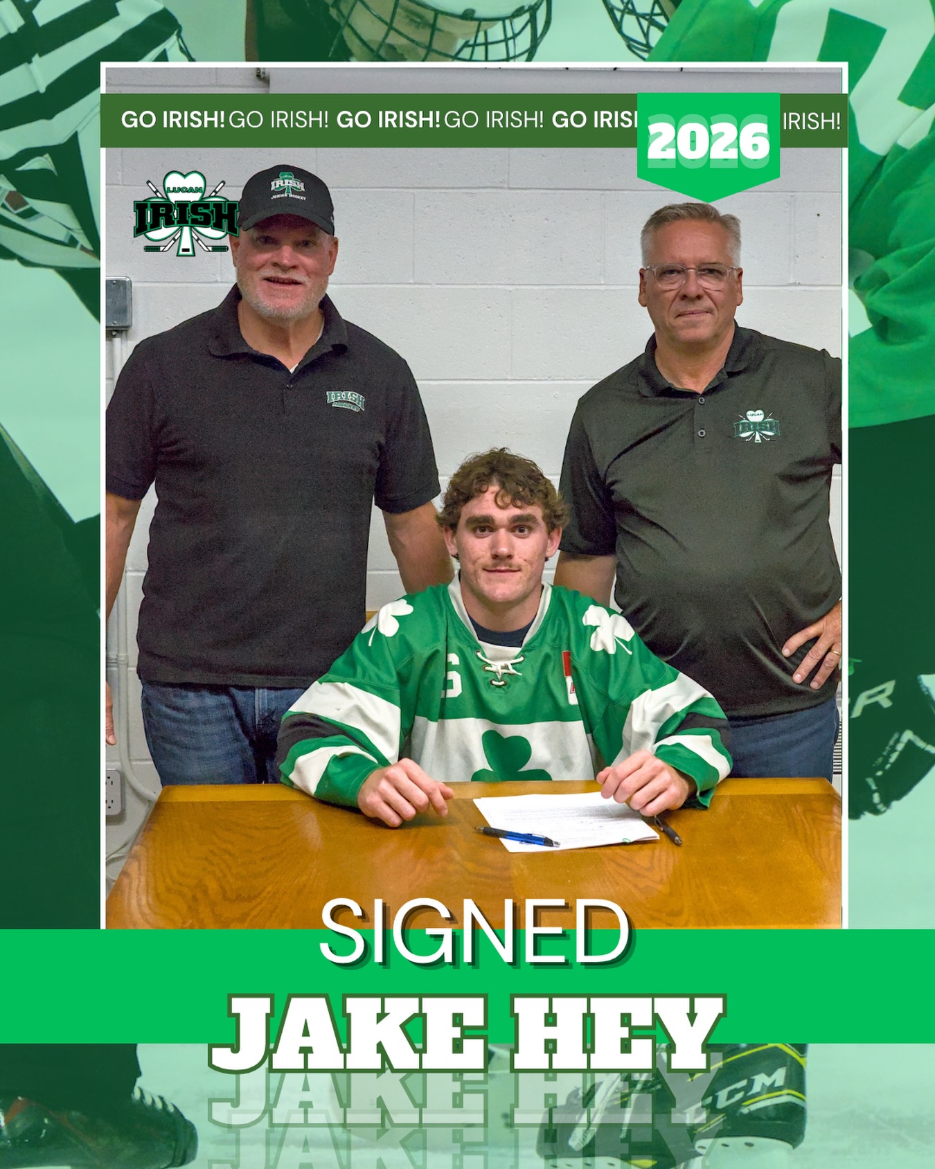 We are proud to announce that we have signed Jake Hey! Jake played last season with the Sarnia Legionnaires of the GOHL and is from Mt. Brydges. We are excited to welcome Jake and his brother in Lucan this season!
