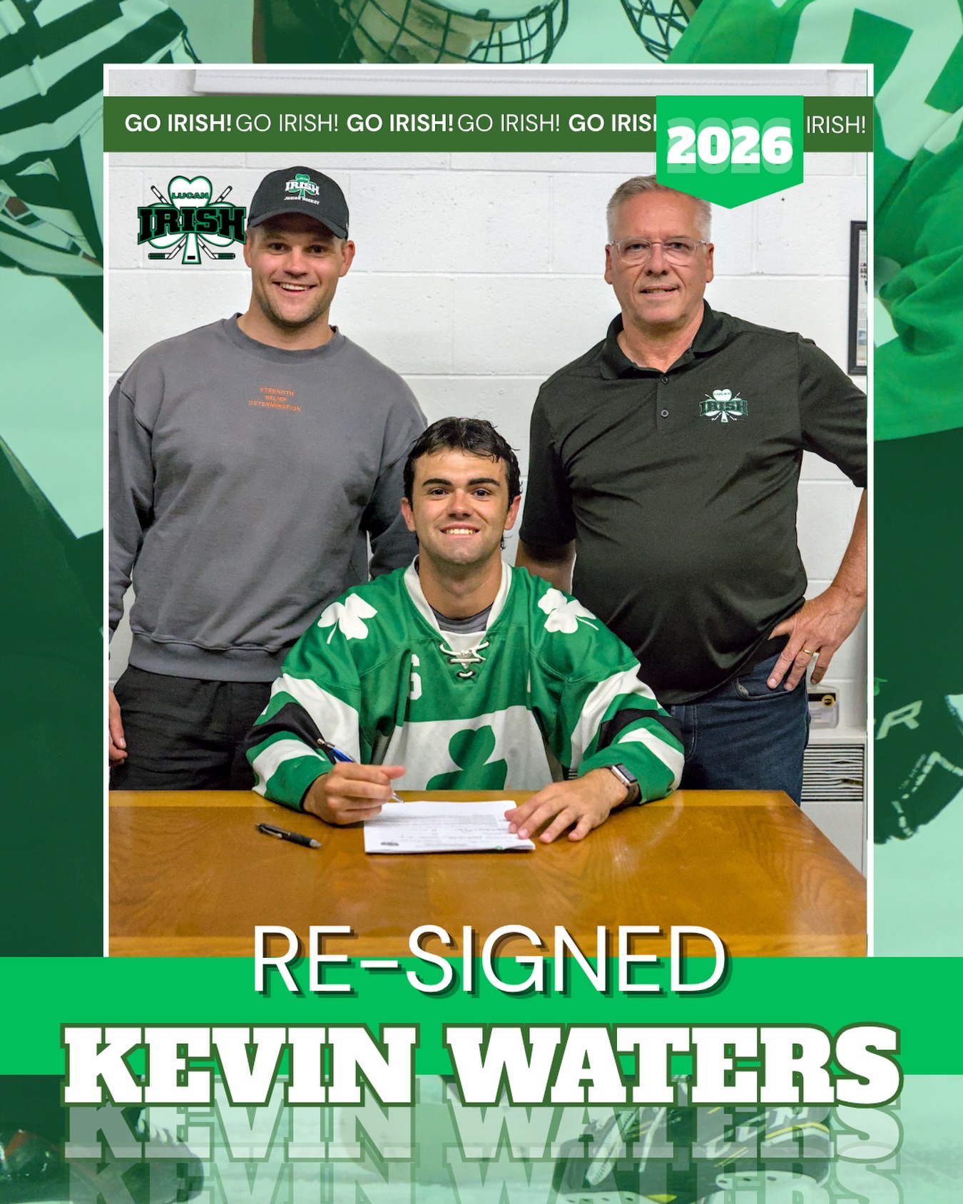 We are proud to announce the re-signing of veteran player, Kevin Waters! 👏🏽Kevin joined the Irish last season and we are thrilled to have him back!